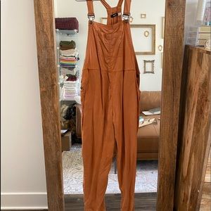 Urban Outfitters Burnt Orange Baggy Overalls